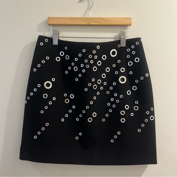 Mugler Eyelet Wool Skirt - Picture 2 of 7